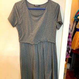 Gray Nursing dress